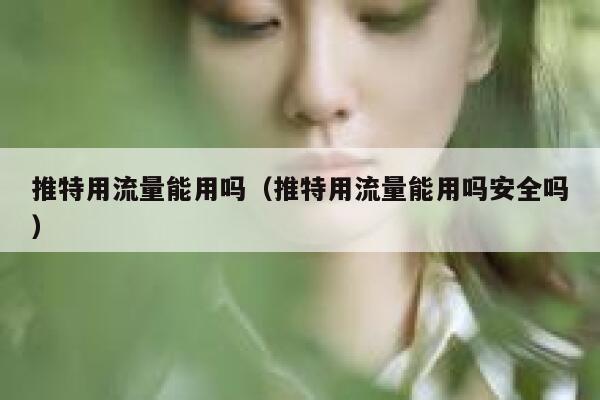 推特用流量能用吗(推特用流量能用吗安全吗) 第1张 推特用流量能用吗(推特用流量能用吗安全吗) 第1张