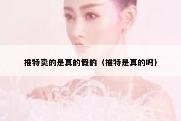 推特卖的是真的假的(推特是真的吗) 第1张 推特卖的是真的假的(推特是真的吗) 第1张