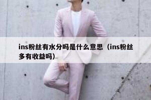 ins粉丝有水分吗是什么意思(ins粉丝多有收益吗) 第1张 ins粉丝有水分吗是什么意思(ins粉丝多有收益吗) 第1张