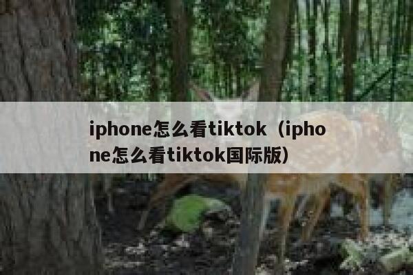 iphone怎么看tiktok(iphone怎么看tiktok国际版) 第1张 iphone怎么看tiktok(iphone怎么看tiktok国际版) 第1张