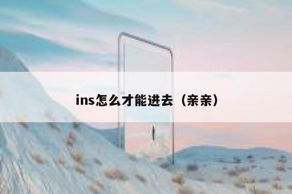 ins怎么才能进去(亲亲) 第1张 ins怎么才能进去(亲亲) 第1张