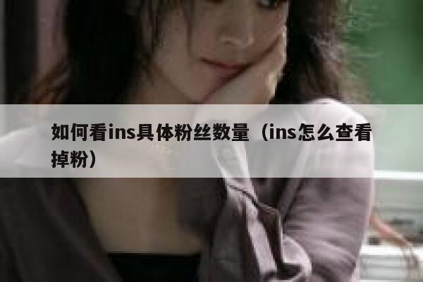 如何看ins具体粉丝数量(ins怎么查看掉粉) 第1张 如何看ins具体粉丝数量(ins怎么查看掉粉) 第1张