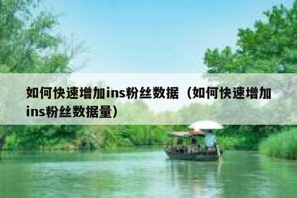 如何快速增加ins粉丝数据(如何快速增加ins粉丝数据量) 第1张 如何快速增加ins粉丝数据(如何快速增加ins粉丝数据量) 第1张