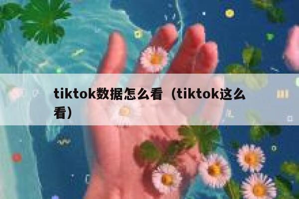 tiktok数据怎么看(tiktok这么看) 第1张 tiktok数据怎么看(tiktok这么看) 第1张