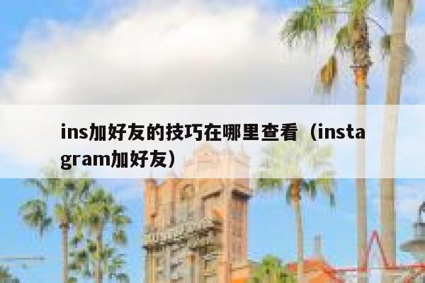 ins加好友的技巧在哪里查看(instagram加好友) 第1张 ins加好友的技巧在哪里查看(instagram加好友) 第1张