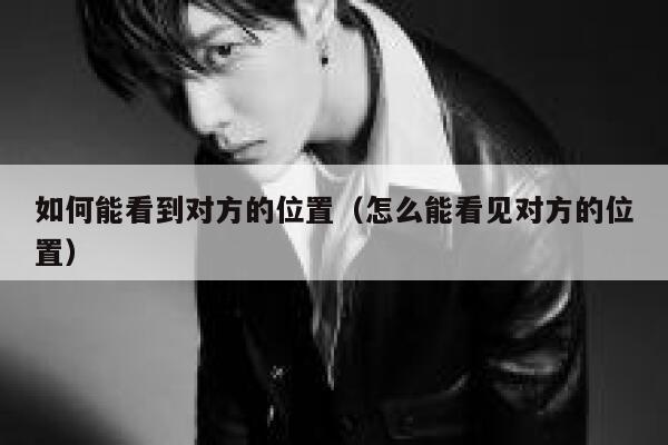 如何能看到对方的位置（怎么能看见对方的位置） 第1张