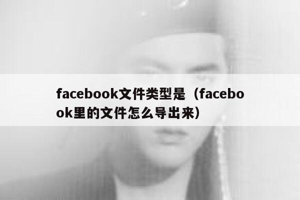 facebook文件类型是(facebook里的文件怎么导出来) 第1张 facebook文件类型是(facebook里的文件怎么导出来) 第1张