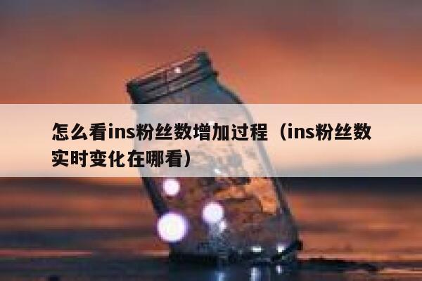 怎么看ins粉丝数增加过程(ins粉丝数实时变化在哪看) 第1张 怎么看ins粉丝数增加过程(ins粉丝数实时变化在哪看) 第1张