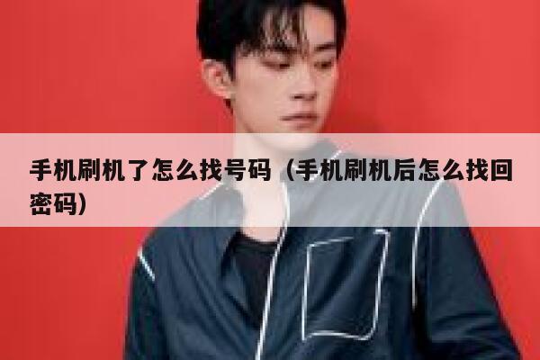 手机刷机了怎么找号码（手机刷机后怎么找回密码） 第1张