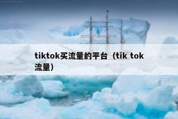 tiktok买流量的平台（tik tok流量） 第1张