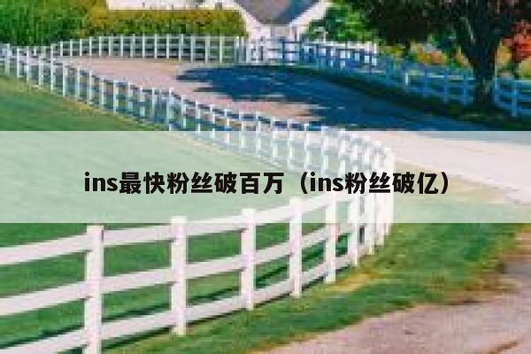ins最快粉丝破百万（ins粉丝破亿） 第1张