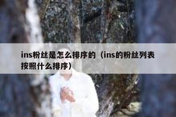 ins粉丝是怎么排序的(ins的粉丝列表按照什么排序) 第1张 ins粉丝是怎么排序的(ins的粉丝列表按照什么排序) 第1张