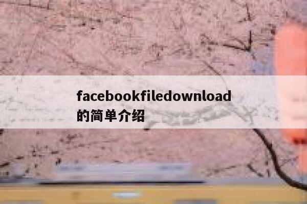 facebookfiledownload的简单介绍 第1张