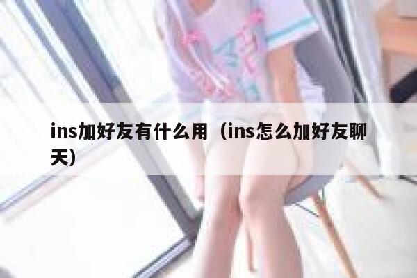 ins加好友有什么用（ins怎么加好友聊天） 第1张