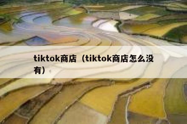 tiktok商店(tiktok商店怎么没有) 第1张 tiktok商店(tiktok商店怎么没有) 第1张