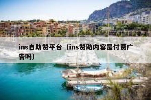ins自助赞平台（ins赞助内容是付费广告吗） 第1张