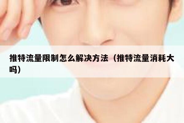 推特流量限制怎么解决方法（推特流量消耗大吗） 第1张