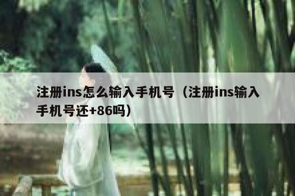 注册ins怎么输入手机号（注册ins输入手机号还+86吗） 第1张