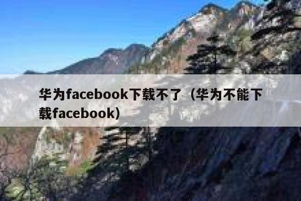 华为facebook下载不了（华为不能下载facebook） 第1张