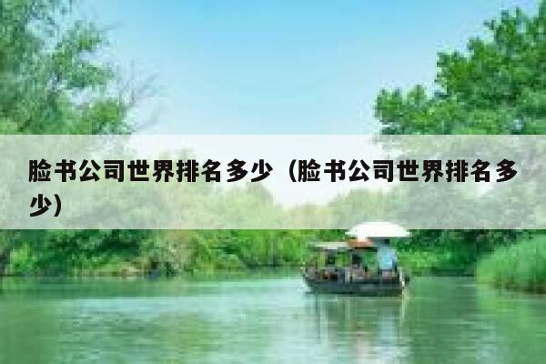 脸书公司世界排名多少（脸书公司世界排名多少） 第1张