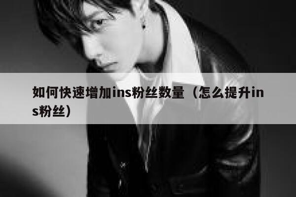 如何快速增加ins粉丝数量（怎么提升ins粉丝） 第1张
