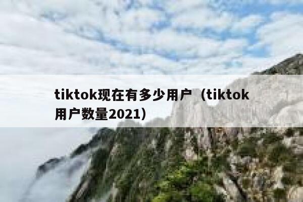 tiktok现在有多少用户(tiktok用户数量2021) 第1张 tiktok现在有多少用户(tiktok用户数量2021) 第1张