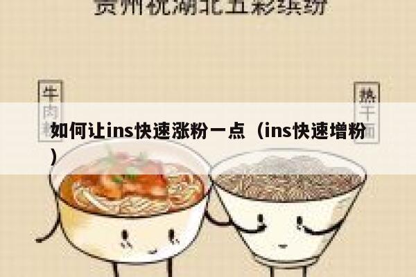 如何让ins快速涨粉一点（ins快速增粉） 第1张