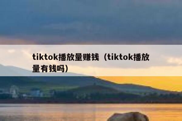 tiktok播放量赚钱(tiktok播放量有钱吗) 第1张 tiktok播放量赚钱(tiktok播放量有钱吗) 第1张