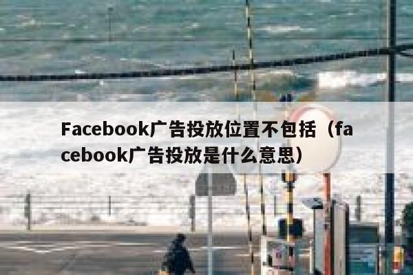 Facebook广告投放位置不包括（facebook广告投放是什么意思） 第1张