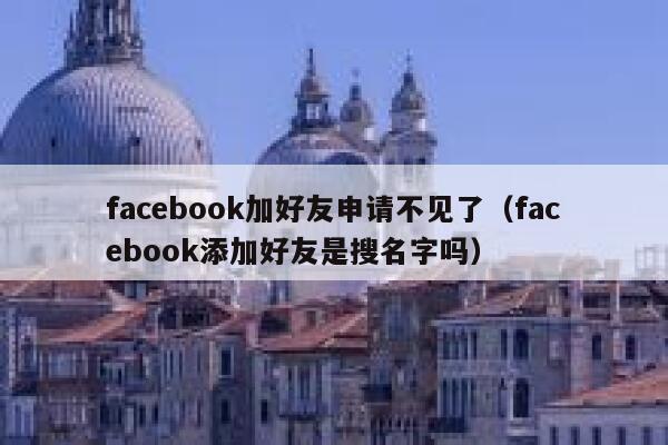 facebook加好友申请不见了（facebook添加好友是搜名字吗） 第1张