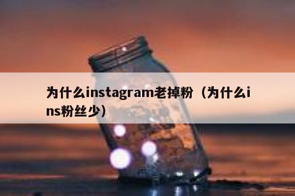 为什么instagram老掉粉(为什么ins粉丝少) 第1张 为什么instagram老掉粉(为什么ins粉丝少) 第1张