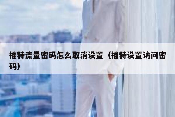 推特流量密码怎么取消设置（推特设置访问密码） 第1张