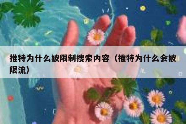 推特为什么被限制搜索内容(推特为什么会被限流) 第1张 推特为什么被限制搜索内容(推特为什么会被限流) 第1张