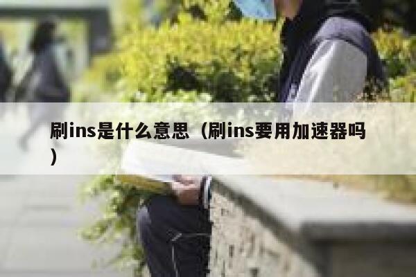 刷ins是什么意思（刷ins要用加速器吗） 第1张