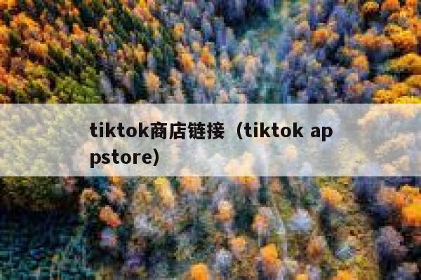 tiktok商店链接（tiktok appstore） 第1张