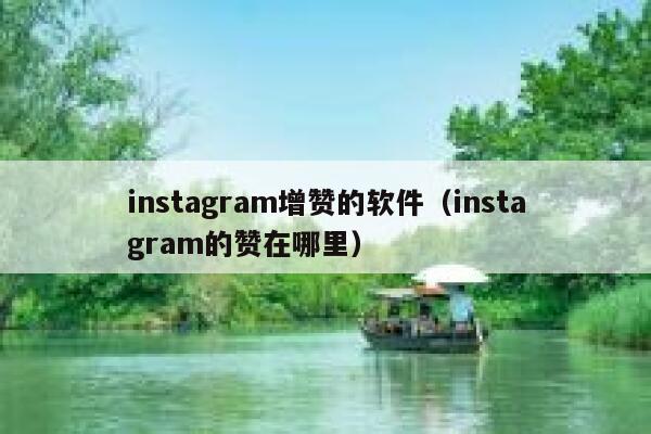 instagram增赞的软件(instagram的赞在哪里) 第1张 instagram增赞的软件(instagram的赞在哪里) 第1张