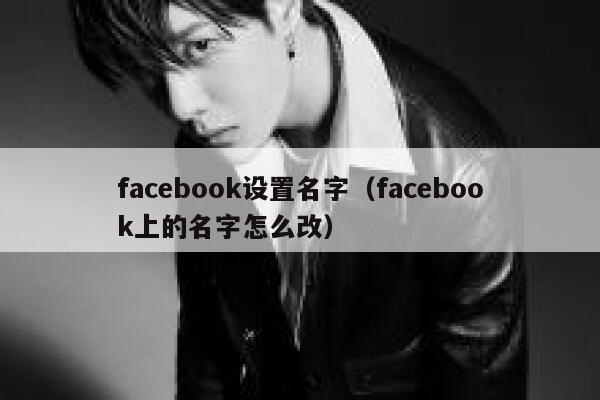 facebook设置名字（facebook上的名字怎么改） 第1张