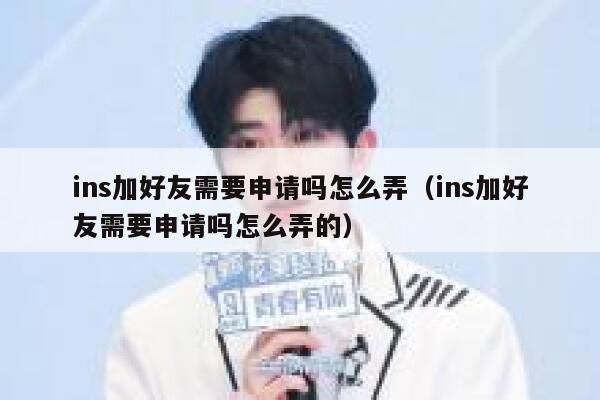 ins加好友需要申请吗怎么弄（ins加好友需要申请吗怎么弄的） 第1张