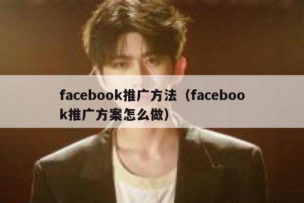 facebook推广方法（facebook推广方案怎么做） 第1张