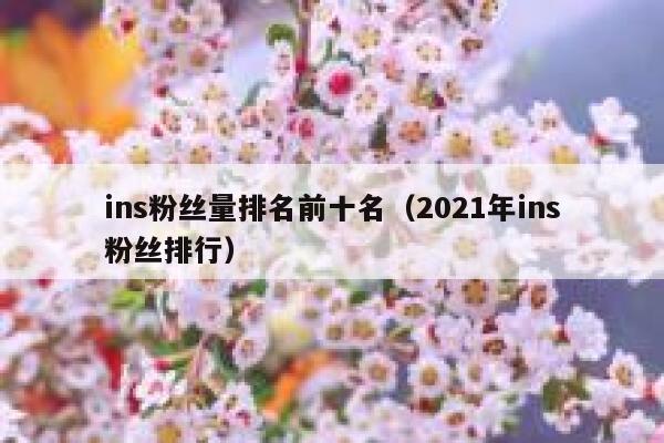 ins粉丝量排名前十名(2021年ins粉丝排行) 第1张 ins粉丝量排名前十名(2021年ins粉丝排行) 第1张