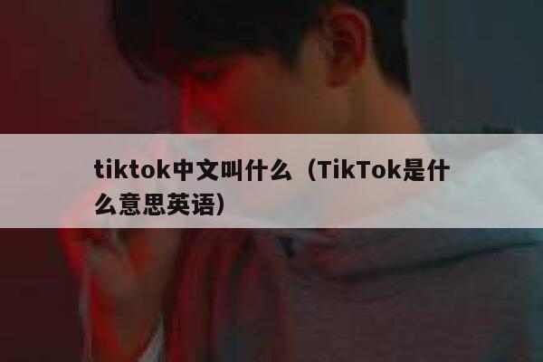 tiktok中文叫什么(TikTok是什么意思英语) 第1张 tiktok中文叫什么(TikTok是什么意思英语) 第1张