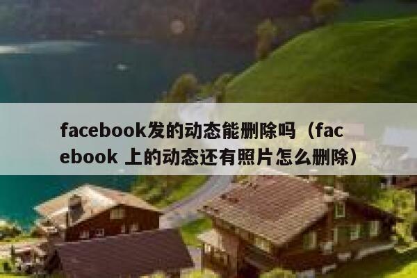 facebook发的动态能删除吗（facebook 上的动态还有照片怎么删除） 第1张