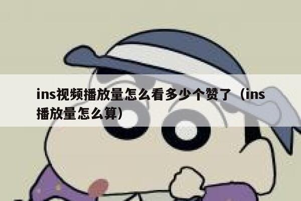 ins视频播放量怎么看多少个赞了（ins播放量怎么算） 第1张