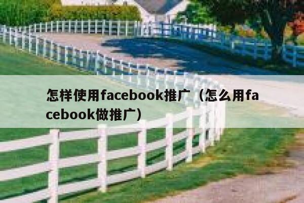 怎样使用facebook推广（怎么用facebook做推广） 第1张