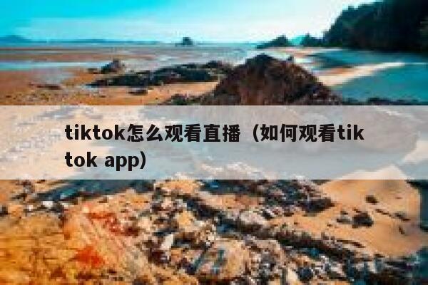 tiktok怎么观看直播（如何观看tiktok app） 第1张