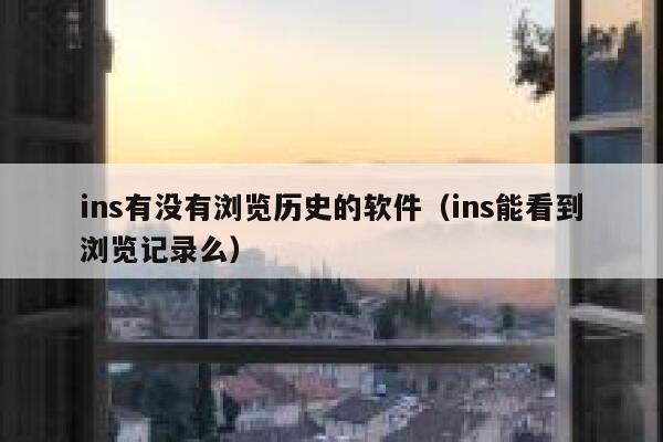 ins有没有浏览历史的软件（ins能看到浏览记录么） 第1张