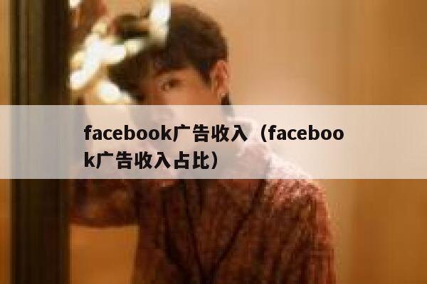 facebook广告收入（facebook广告收入占比） 第1张