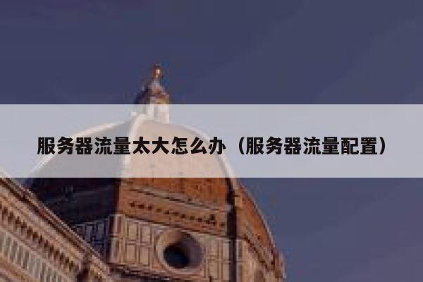 服务器流量太大怎么办(服务器流量配置) 第1张 服务器流量太大怎么办(服务器流量配置) 第1张