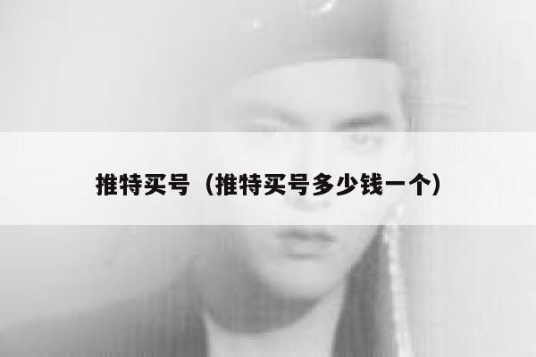 推特买号（推特买号多少钱一个） 第1张