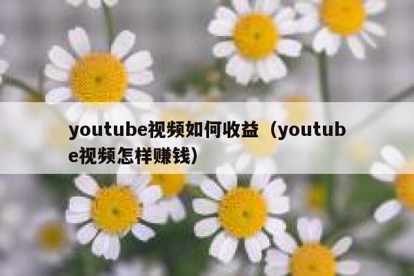 youtube视频如何收益（youtube视频怎样赚钱） 第1张